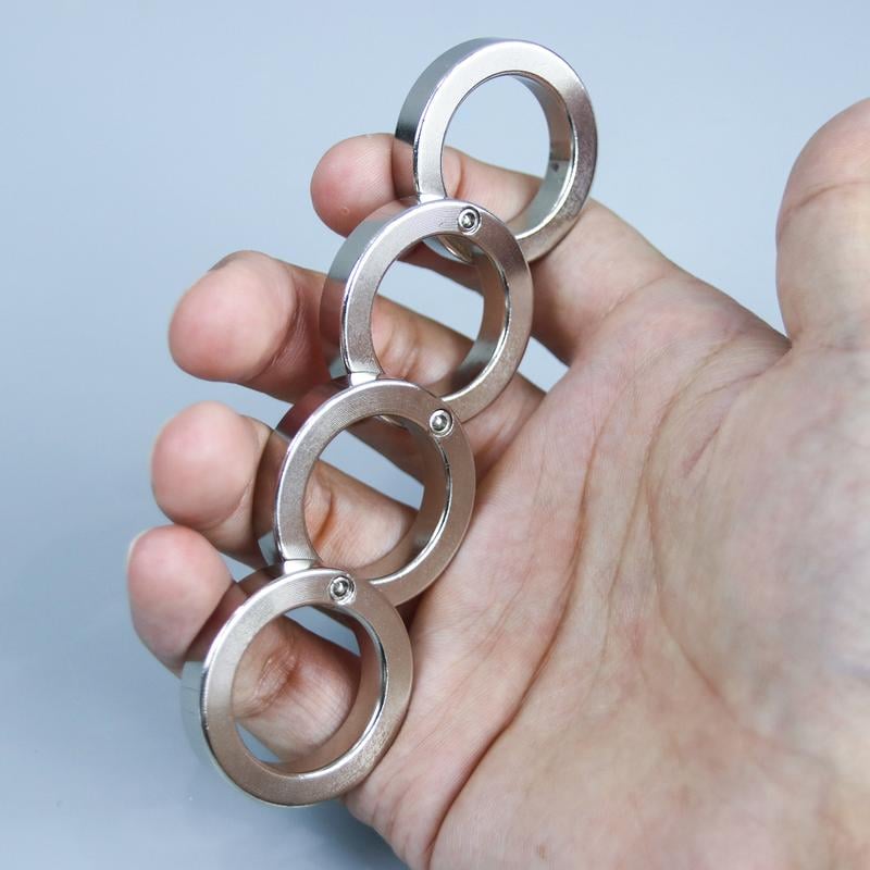 🛡️ Foldable Ring – Standard Edition (Stress-Relief) 🟢 | Three-Point Contact Protector – Upgrade Edition 🔋 Rechargeable + LED 🔦