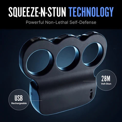 🛡️ Foldable Ring – Standard Edition (Stress-Relief) 🟢 | Three-Point Contact Protector – Upgrade Edition 🔋 Rechargeable + LED 🔦