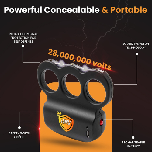 🛡️ Foldable Ring – Standard Edition (Stress-Relief) 🟢 | Three-Point Contact Protector – Upgrade Edition 🔋 Rechargeable + LED 🔦