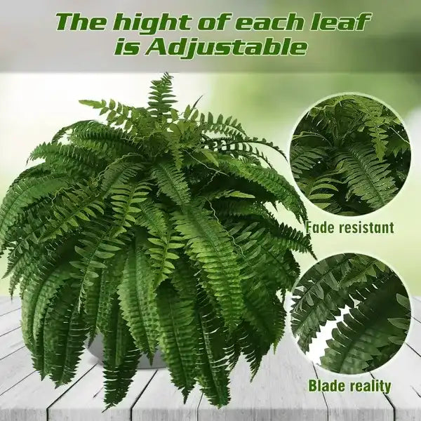 🏆 50K+ SOLD!🔥🌱 UV-Resistant Lifelike Artificial Boston Fern