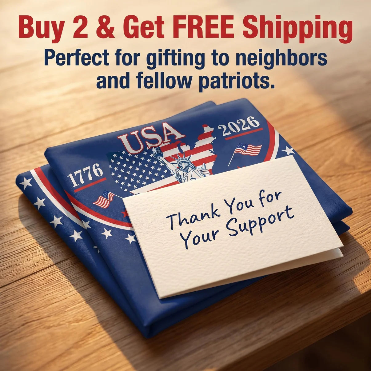 Flash Sale 60% OFF⭐Veteran Made - USA 250th Anniversary Flag Half Round Banner🦅